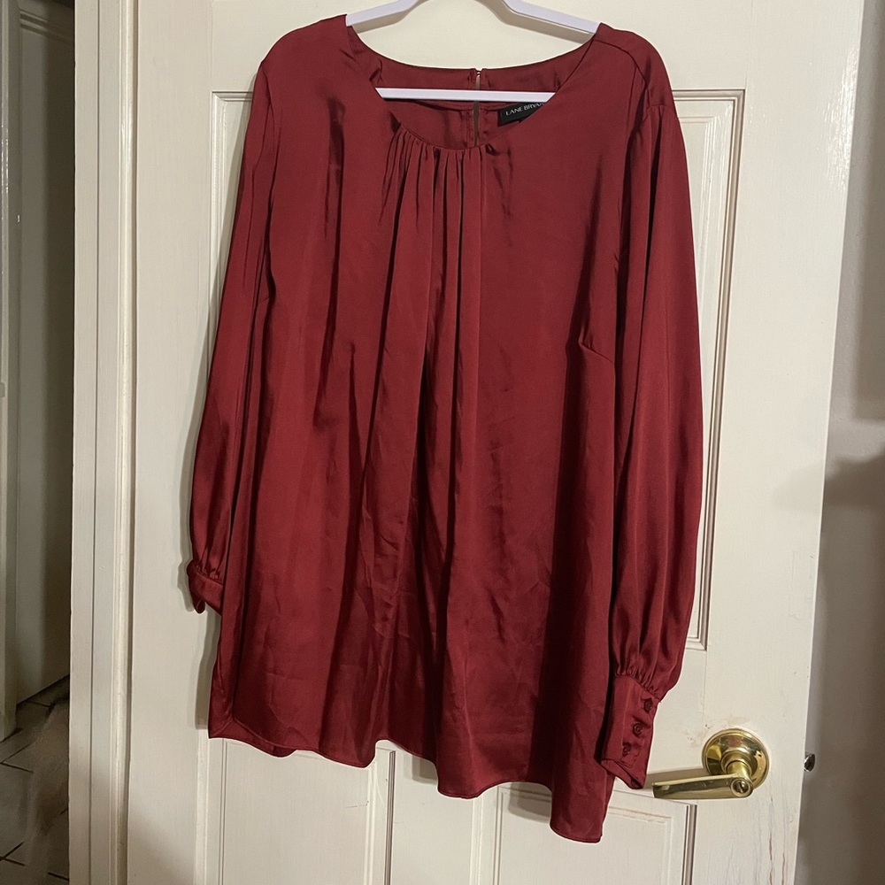 Lane Bryant Silky rust colored tunic